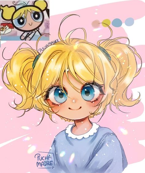 Bubbles Powerpuff, Powerpuff Girls Fanart, Ppg And Rrb, Pretty Drawings, Cute Doodle Art, Dessin Adorable, Cute Little Drawings, Cute Art Styles