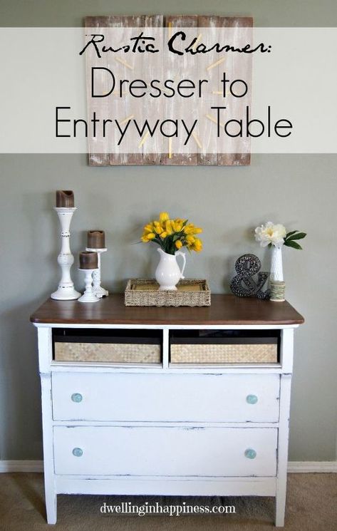 Diy Entryway Table, Build A Headboard, Ikea Shelving Unit, Small Entryway Table, Entryway Table With Storage, Rustic Entryway Table, Creating An Entryway, Used Kitchen Cabinets, Restored Furniture