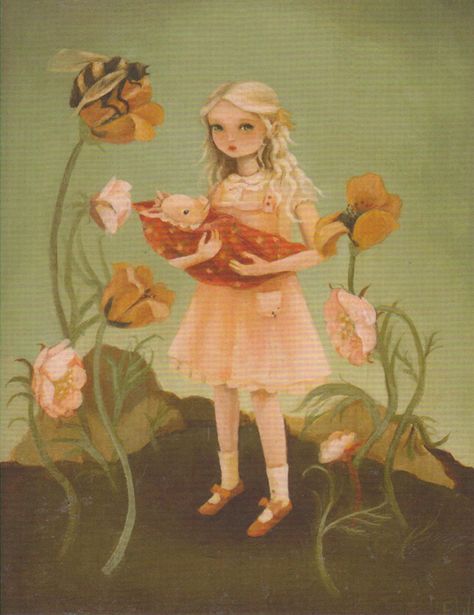 Emily Winfield Martin | Alice in Wonderland Pig Oil, Emily Winfield Martin, Water Paintings, Draw Ideas, Black Apple, Rabbit Print, Adventures In Wonderland, White Rabbit, Whimsical Art