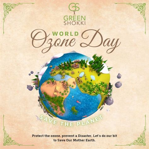 “On the occasion of World Ozone Day, let us save ozone to give our generations the protection we were born with."
.
.
Happy World ozone day🌍🌱
.
.
www.greenshokki.com World Ozone Day, World Days, Our Generation, Save The Planet, Mother Earth, Mumbai, Let It Be, Green, Anime