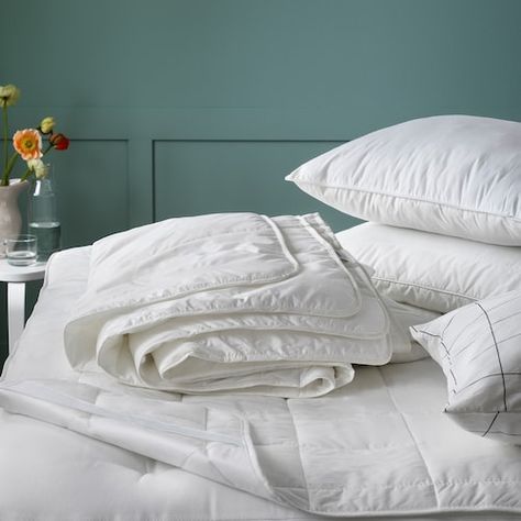 Polyester Duvets & Comforters - IKEA Bed Protector, Ikea Ireland, Ikea Website, Elastic Ribbon, Ikea Family, Lightweight Comforter, Dust Mites, Mattress Protector, Bed Mattress