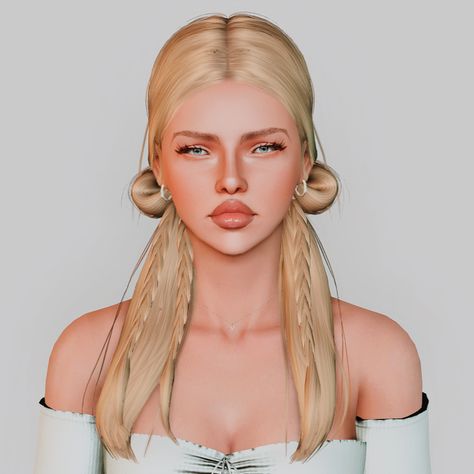 T-E Females Polycount: 27k Original: Here Mesh and Textures Credits to: @leahlillith ♡ Download: SimFileShare / Google Drive Preview from back: Sims 4 Cc Hair Pigtails, Sims 4 Pigtails Cc, Sims 4 Pigtails, Sims 3 Cc Finds, Piggy Tails, Tail Braids, Pigtail Braids, Pigtail Hairstyles, Cc Finds