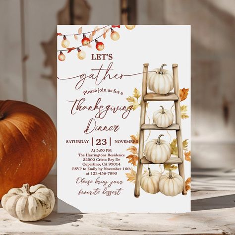 Rustic Thanksgiving Dinner Pumpkin Invitation Friendsgiving Invitations, Friendsgiving Dinner Invitation, Thanksgiving Invitation Template, Thanksgiving Invite, Friendsgiving Invite, Pumpkin Invitation, Rustic Thanksgiving, Friendsgiving Dinner, Thanksgiving Invitation