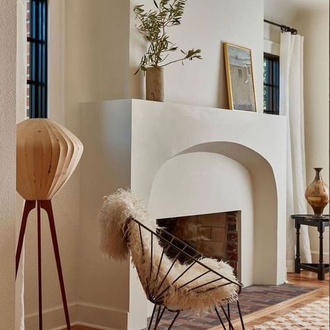 Our Spanish Adobe (@ourspanishabode) • Instagram photos and videos Spanish Modern Fireplace, Spanish Chimney, Spanish Colonial Fireplace, Spanish Fireplace Ideas, Spanish Revival Fireplace, Spanish Style Fireplace, Mediterranean Fireplace, Spanish Fireplace, Adobe Fireplace