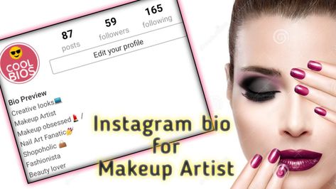 Artist Bio Example, Good Instagram Bios, Attitude Bio, Wear Red Lipstick, Freelance Makeup Artist, Artist Instagram, Educational Content, Artist Bio, Celebrity Makeup Artist