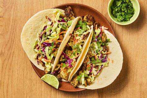 Chimichurri Chicken Tacos Recipe | HelloFresh Taco Recipes Mexican, Chicken Tacos Recipe, Chimichurri Chicken, Weeknight Dinner Recipes, Cilantro Lime Slaw, Chicken Taco Recipes, Hello Fresh Recipes, Italian Pasta Recipes, Coleslaw Mix