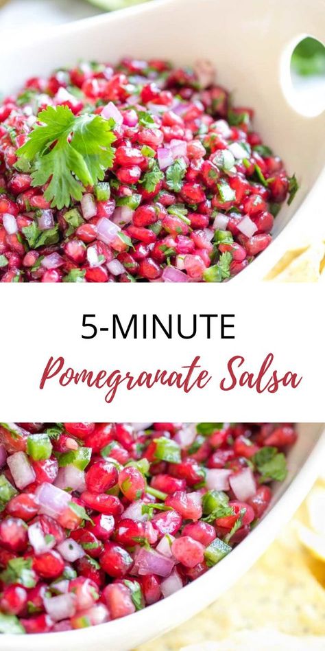 Pomegranate Recipes Healthy, Pomegranate Seeds Recipe, Pomegranate Salsa, Holiday Potluck, Christmas Appetizer, Pomegranate Recipes, Christmas Recipe, Healthy Kitchen, Salsa Recipe