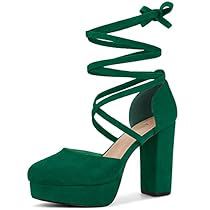 Quince Heels, Strappy Chunky Heels, Ankle Strap Chunky Heels, Evening Heels, Stylish Heels, Chunky Heel Pumps, Green Heels, Womens Chunky Heels, Platform Block Heels