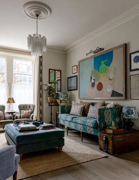 Polly Ashman's dos and don'ts of decorating | House & Garden Polly Ashman, 70s Inspired Living Room, 70s Living Room Decor, Living Room Makeovers, Canada Dream, Decorating Your Living Room, 70s Living Room, Half Painted Walls, Ben Pentreath