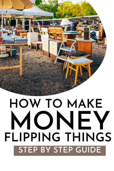 Flip Items For Profit, Flipping Items For Profit, Resell Business, Flip Furniture For Profit, Furniture Flipping Business, Flipping Business, Teaching Money, Flea Market Flip, Vintage Stores