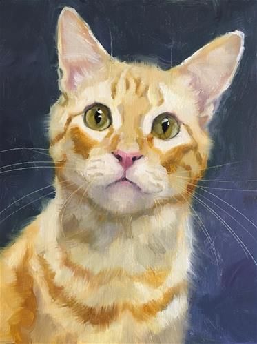 Cat Drawing Watercolor, Tabby Cat Painting, Katya Minkina, Ginger Tabby Cat, Ginger Tabby, Cat Portrait Painting, Cat Paintings, Cat Art Illustration, 강아지 그림