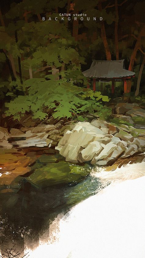 ArtStation - Study, Tin Trung Environment Sketch, Environment Painting, Artist Working, Perspective Art, Background Drawing, Concept Artist, Digital Painting Tutorials, Environmental Design, Landscape Illustration