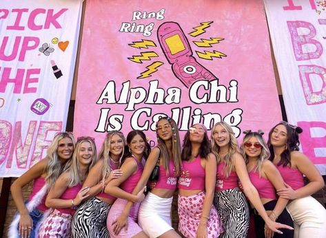 Y2k Rush Theme, Y2k Bid Day Theme, Y2k Bid Day, Sorority Bid Day Themes, Bid Day Ideas, 2000s Theme, Recruitment Themes, Sorority Ideas, Y2k Bratz