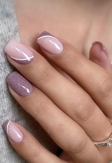 Fancy Nails Designs, Simple Gel Nails, Work Nails, Sparkle Nails, Short Acrylic Nails Designs, Short Acrylic, Dipped Nails, Classy Nails, Chic Nails