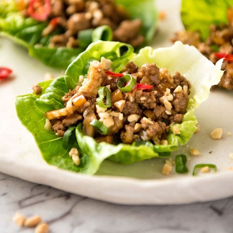 San Choy Bow Recipe, Chinese Lettuce Wraps, San Choy Bow, Chinese Lettuce, Asian Lettuce Wraps, Chinese Cooking Wine, Mapo Tofu, Recipetin Eats, Diner Recept