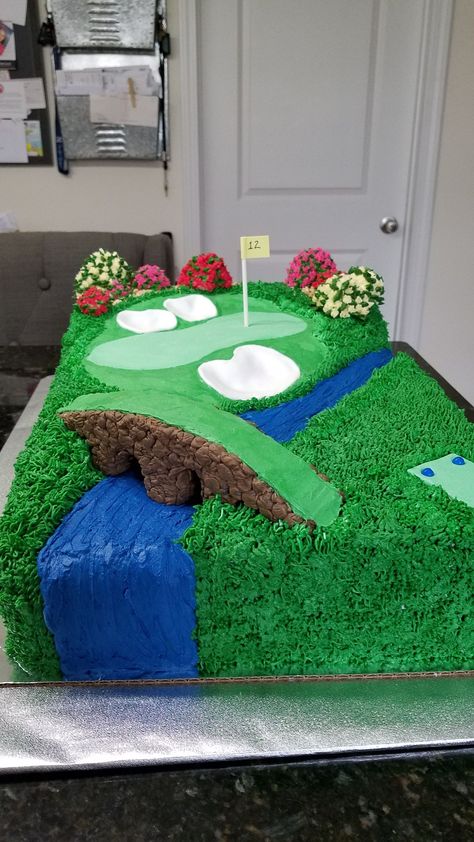 Golf Grooms Cake, Tuscan Party, Golf Course Cake, Golf Tournament Fundraiser, Golf Themed Cakes, Golf Party Foods, Doodle Cake, Golf Birthday Cakes, Cake Decorating Party