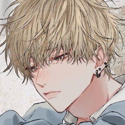 Blonde Anime Guy Pfp, Blonde Anime Boy Pfp, Anime Guy Blonde Hair, Emo Boy Drawing, Blonde Hair Anime Boy, Blonde Anime Boy, Blonde Anime Characters, Tan Blonde, Men Blonde Hair