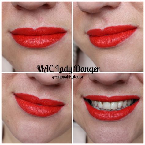 Anoushka Loves | 28 Days of Lipstick: Day Nineteen | MAC Lady Danger | http://anoushkaloves.com Mac Lady Danger Lipstick, Mac Lady Danger, Lady Danger, Lipstick Kiss, Soap And Glory, Joan Collins, Lipstick Swatches, Fashion Life, 28 Days