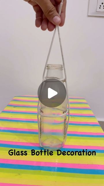 Jagwant Singh on Instagram: "Glass Bottle Decoration and Easy Hanging #decoration #decor #homedecor #interiordesign #design #interior #home #art #deco #handmade #architecture #homedesign #furniture #homesweethome #d #love #interiors #inspiration #decorationinterieur #wedding #vintage #homedecoration #luxury #instagood #interiordesigner #designer #style #interiordecor #o #livingroom" Hanging Bottles Decoration Ideas, Macrame Hanging Bottle, Glass Bottle Hanging Ideas, Bottle Hanging Plants, Hanging Bottles Decoration, Hanging Glass Bottles, Repurpose Wine Bottles, Glass Bottle Decoration, Hanging Bottles