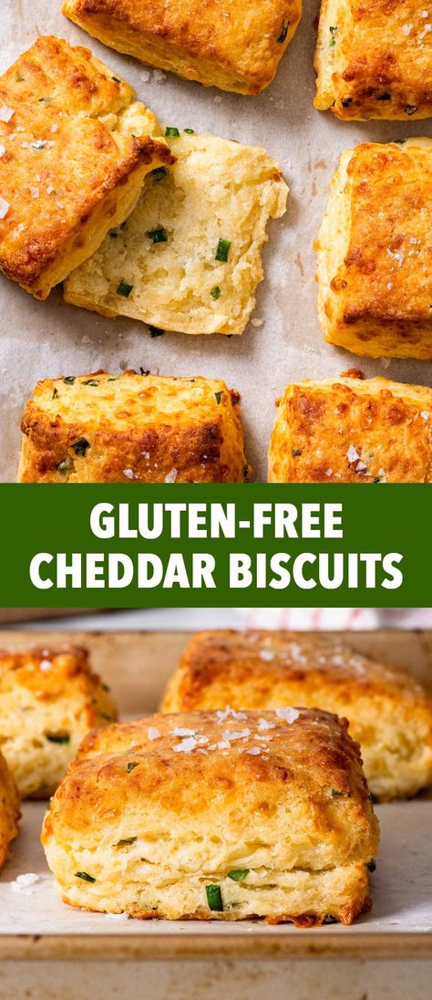 Gluten Free Buttermilk Cheddar Biscuits - Perfectly flaky, buttery and loaded with cheesy deliciousness, these gluten free buttermilk cheddar biscuits will be a hit with absolutely everyone, even non-gluten-free folks! They’re super easy to make (no special equipment needed) and they’re ready in about 35 minutes. Gluten free biscuits. Gluten free recipes. Thanksgiving side dish ideas. Thanksgiving recipes. Holiday recipes. Red Lobster Rolls, Thanksgiving Side Dish Ideas, Cheddar Biscuits Recipe, Biscuits Gluten Free, Gluten Free Buttermilk Biscuits, The Loopy Whisk, Cheddar Scones, Pain Sans Gluten, Gluten Free Biscuits