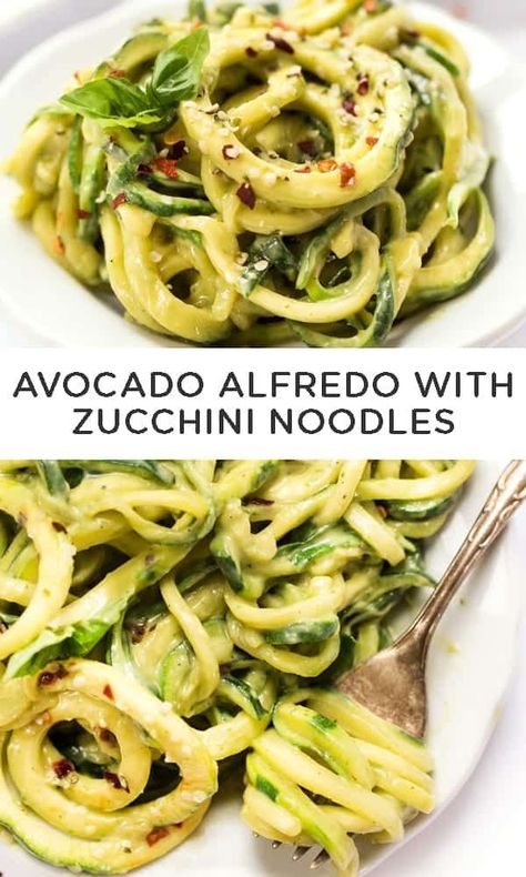 Alfredo With Zucchini, Zucchini Alfredo, Zucchini Dinner Recipes, Alfredo Recipes, Best Healthy Recipes, Recipes Zucchini, Zucchini Noodle Recipes, Zoodle Recipes, Simply Quinoa