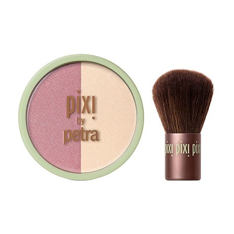 Pixi Beauty Blush Duo + Kabuki Pixi By Petra, Sunkissed Skin, Target Beauty, Glow Tonic, Pixi Beauty, Cheek Makeup, Kabuki Brush, Bronzing Powder, Blush Highlighter