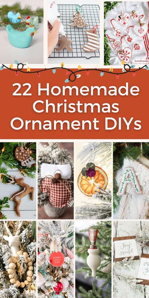 Diy Farmhouse Tree Ornaments, Homemade Xmas Ornaments, Kids Homemade Christmas Ornaments, Christmas Ornaments Diy Easy, Easy Homemade Christmas Ornaments, Ornament Exchange Ideas, Old School Christmas, Christmas Kids Ideas, Craft Bazaar Ideas