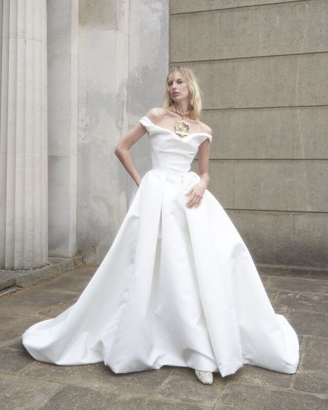 Bridal Made to Order 2025 Collection | Vivienne Westwood® Nova Bagatelle, The Vivienne, Knitwear Tops, Bridal Couture, Shirt Skirt, Corset Dress, Bridal Collection, Vivienne Westwood, Wedding Gowns