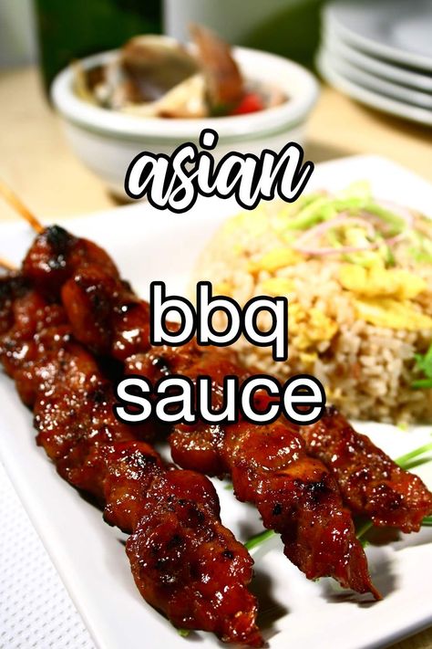 Asian BBQ Sauce | CDKitchen.com Asian Barbeque Sauce, Chinese Barbecue Sauce, Asian Bbq Recipes, Asian Barbecue Sauce Recipe, Korean Barbecue Sauce Recipe, Bbq Rib Sauce, Chicken And Ribs, Recipes Using Cooked Chicken, Asian Bbq Sauce