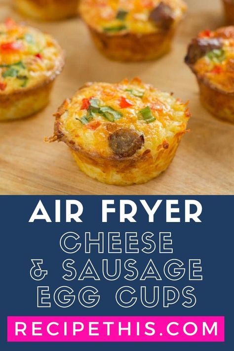 Air Fryer Egg Cups. How to air fry egg cups in silicone moulds with your favourite egg cup fillings. This is my ultimate guide to everything you would possibly want to know about making eggs cups in an air fryer. #airfryer #airfryerrecipes #airfryeregg #airfryereggcups Ham Egg Cups, Eggs Cups, Fry Egg, Slow Cooker Balsamic Chicken, Egg Cups Recipe, Clean Dinner Recipes, New Air Fryer Recipes, Egg Cups Breakfast, Egg Bites Recipe