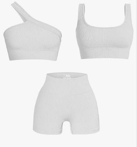 Workout Sets For Women, Two Piece Outfits, Perfect Gift For Girlfriend, Workout Outfits, High Intensity Workout, Tank Top Bras, Women's Workout, High Waist Shorts, Crop Top Bra