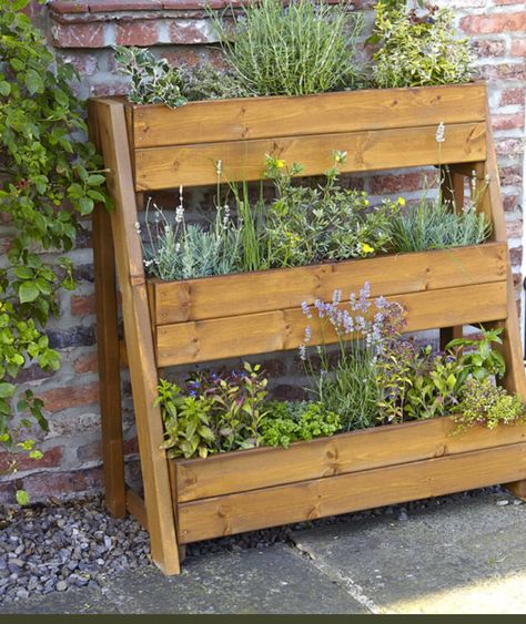 Vertical Pallet Garden, Herb Garden Planter, Raised Garden Planters, Tiered Planter, Garden Planter Boxes, Tiered Garden, Patio Planters, Herb Planters, Raised Planter