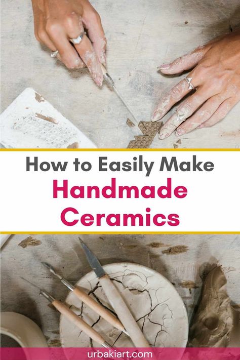 Thanks to this video tutorial you will be able to know how to make handmade ceramics. The creator of this video shows the process of how to make handmade ceramic plates and cups. She will show her techniques step by step so that you can do it at home. All this information may be useful if you plan to do something with ceramics since here you can find information that can help you understand the whole process about it. Making ceramics is super addictive, entertaining and relaxing, we are sure... Ceramic Tutorials Step By Step, How To Make Ceramics At Home, Handmade Ceramic Plates, Making Ceramics, Plates And Cups, Hello How Are You, Handmade Ceramics Plates, Hand Built Pottery, Favorite Pins