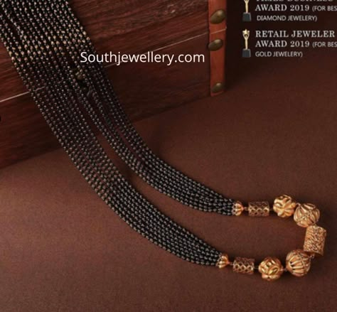 Black beads chain with gold balls pendant photo Black Chain Jewelry, Black Beads With Gold Balls, Beads With Gold Balls, Nakshi Balls, Black Beads Jewellery, Gold Jwellary, Nalla Pusalu, Black Beads Chain, Jewelry Necklace Simple