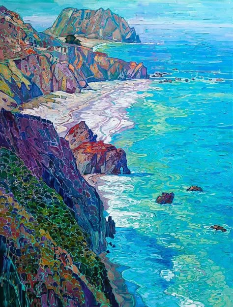 Erin Hansen, American Impressionism, Erin Hanson, Contemporary Impressionism, Arte Van Gogh, Impressionist Art, Art Painting Acrylic, Painting Inspo, Large Painting