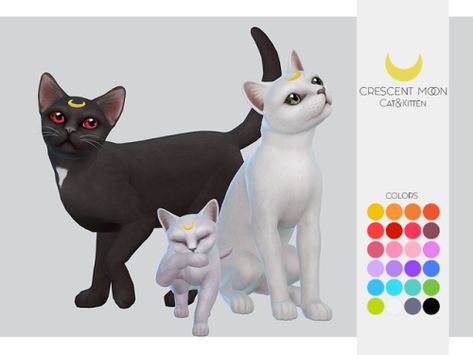 kalewa: TS4 Sailormoon Crescent Moon For Cats 24... Sims 4 Cc Cats And Dogs Mod, Sims 4 Cc Animals, Sims 4 Pets Mod, Sims4 Mod, Sims Accessories, Sims Pets, Sims 4 Anime, Sims 4 Mm Cc, Sims 4 Characters