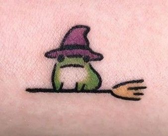 Frog Mushroom Tattoo Simple, Silly Tattoos Funny, Silly Frog Drawings, Goofy Tattoos Ideas, Drawing Ideas Frogs, Funny Frog Drawings, How To Draw A Frog, Simple Frog Tattoo, Simple Frog Drawing