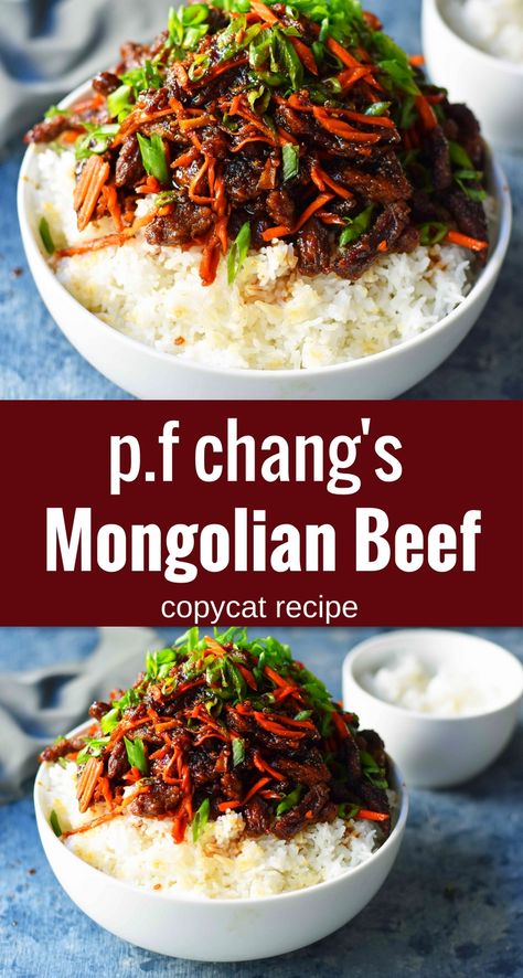 Mongolian Beef Recipe, P F Chang, Modern Honey, Asian Dish, Mongolian Beef Recipes, Crispy Beef, Pf Changs, Mongolian Beef, Beef Recipe