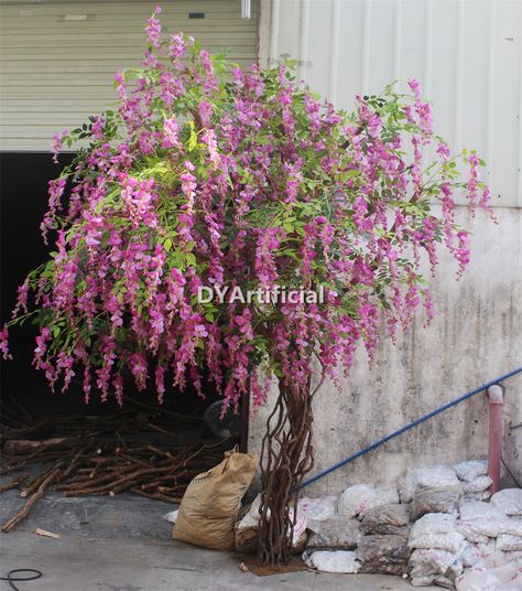 Wisteria Tree, Wooden Trunks, Artificial Trees, Artificial Tree, Wisteria, Artificial Plants, Pink, Plants