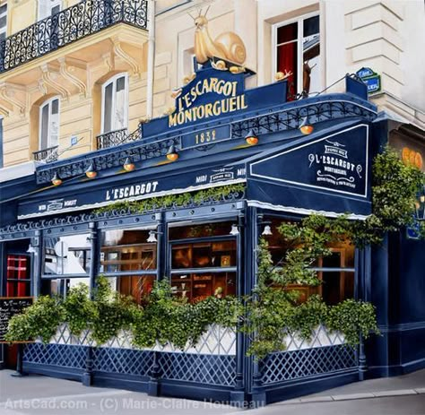 French Coffee Shop, Parisian Bistro, Restaurant Exterior, Restaurant Paris, French Cafe, French Restaurants, French Bistro, Paris Restaurants, Outdoor Restaurant