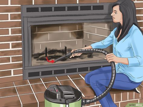 How to Clean Gas Logs: 10 Steps (with Pictures) - wikiHow How To Clean A Gas Fireplace, How To Clean Gas Fireplace Logs, Gas Log Insert Fireplace Ideas, Clean Gas Fireplace, Maintenance Free Landscaping, Outdoor Christmas Decorations Diy, Fireplace Cleaning, Ventless Gas Logs, Indoor Gas Fireplace