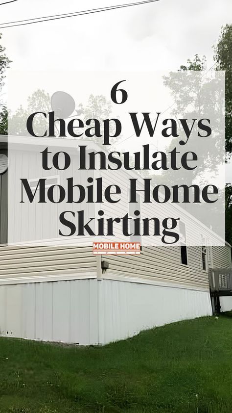 What are the cheap ways to insulate mobile home skirting? Here are some budget-friendly methods: Foam board insulation, fiberglass batting, reflective insulation, adding skirting vents, hay bales, and sealing any gaps in the skirting with weatherproofing caulk. Insulating Mobile Home, Trailer Underpinning Ideas Diy, Fixing Up A Mobile Home Diy, Diy Underpinning Ideas, Cheap Underpinning Ideas, Mobile Home Insulation Ideas, Modular Home Skirting Ideas, Insulation Ideas Cheap, Cheap Insulation Ideas Diy