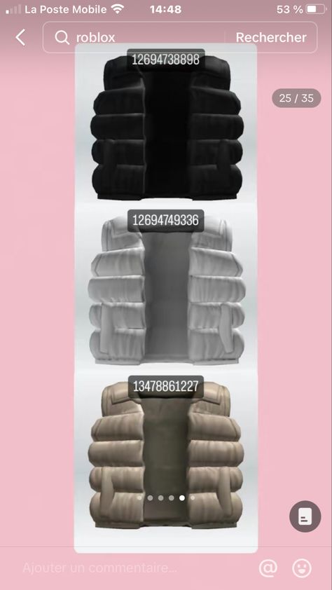 Black Puffy Vest, Brown Hair Roblox, Blocksburg Outfit Codes￼, Emo Accessories, Bloxburg Decals Codes Wallpaper, Coding Shirts, Bloxburg Decals Codes, Roblox Guy, Black Hair Roblox