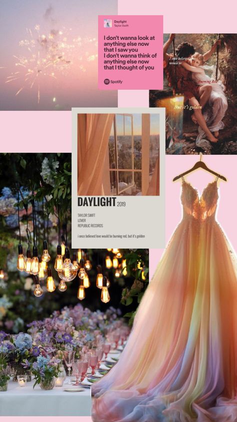 Taylor Swift Themed Wedding, Daylight By Taylor Swift, Themed Wedding, Wedding Themes, Wedding Theme, Dream Wedding, Taylor Swift, Swift