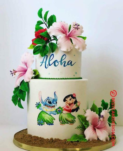 50 Lilo and Stitch Cake Design (Cake Idea) - October 2019 Stitch Cake Design, Stitch Birthday Cake Ideas, Lilo And Stitch Birthday Cake, Stitch Birthday Cake, Lilo And Stitch Birthday, Lilo And Stitch Cake, Lilo En Stitch, Stitch Cake, ليلو وستيتش