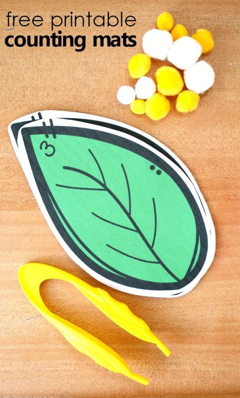 Butterfly And Caterpillar Preschool Activities, Caterpillar Activities For Preschool, Preschool Butterfly Theme, Insects Activities, Preschool Butterfly, Life Cycles Preschool, Butterfly Lessons, Counting Mats, Hungry Caterpillar Activities