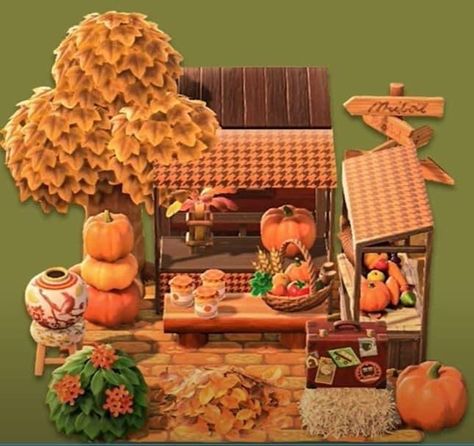 Acnh Halloween Space Fillers, Acnh Fall Resident Services, Acnh Apple Orchard Codes, Acnh Small Area Ideas Fall, Acnh Fall Entrance Designs, Autumn Core Acnh, Acnh Thanksgiving Ideas, Acnh Hayride, Acnh Fall Items