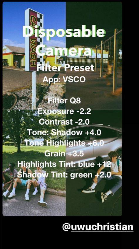 Film Filter Iphone, Foodie Disposable Filter, Disposable Camera Editing Iphone, Disposable Effect Lightroom, Snapseed Film Filter, Vsco Digital Camera Preset, Lightroom Disposable Camera Effect, Film Camera Edit Iphone, Film Camera Aesthetic Filter
