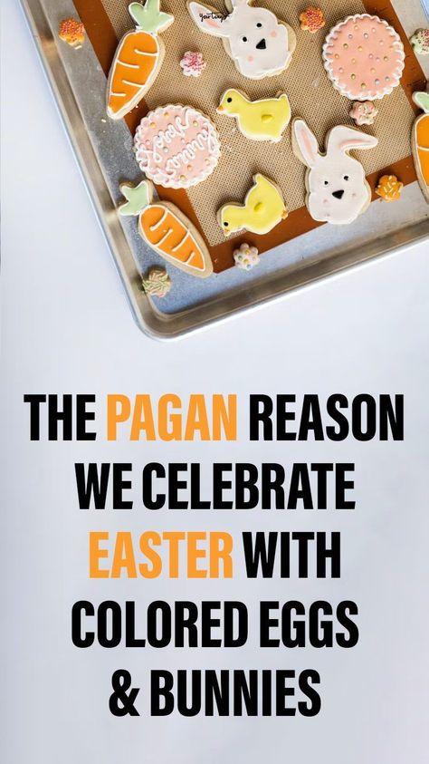 Pagan Easter traditions actually date back before Christianity existed. And some of these traditions are the reason why eggs and bunnies are such a big part of this holiday. Easter Pagan, Easter Meaning, Pagan Easter, Jesus Christ Resurrection, Easter History, Colored Eggs, Pagan Symbols, Pagan Goddess, Christian Holidays