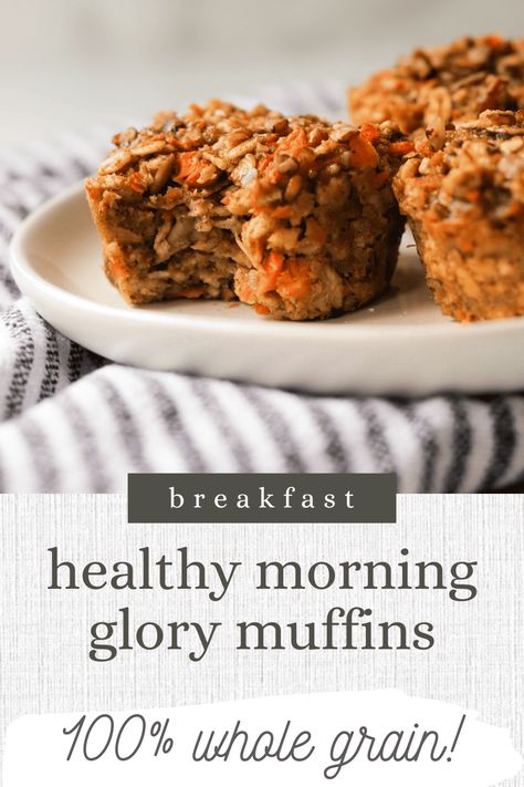 These spiced morning glory muffins are made with oats, almond flour, flax seed, carrots, raisins, apples, coconut and walnuts. Healthy Morning Glory Muffins, Morning Glory Muffins Healthy, Flax Seed Muffins, Beginner Baker, Raisin Muffins, Whole 30 Keto, Glory Muffins, Morning Glory Muffins, Personal Challenges